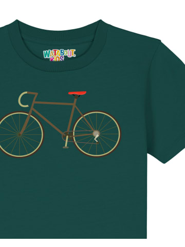 wat? Apparel T-Shirt Fahrrad in Dunkelgrün