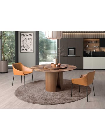 Angel Cerdá Esstisch 1130 in Walnuss – Ø150 x (H)76 cm