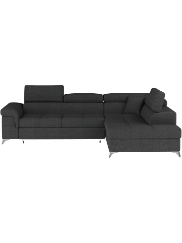 MF Design Eduardo Recamiere Rechts in Anthrazit -  (L) 202 x (B) 275 x (H) 88 cm