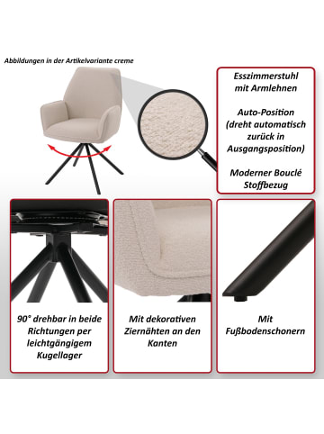 MCW 6er-Set Esszimmerstuhl G67, Hellgrau