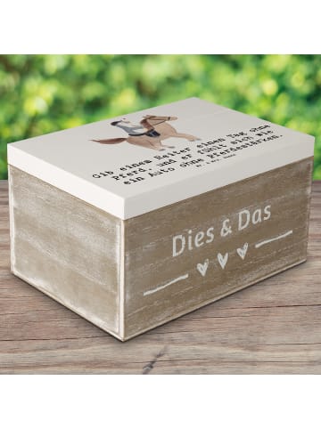 Mr. & Mrs. Panda Geschenkbox Reitsport Liebe mit Spruch in Weiß