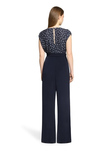 Vera Mont Jumpsuit mit Bundfalten in Patch Dark Blue/Dark Blue