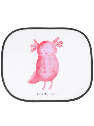 Mr. & Mrs. Panda Sonnenschutz Auto Axolotl Glücklich ohne Spruch in Weiß