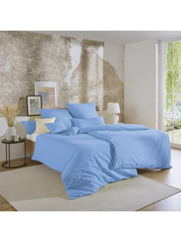 Erwin Müller Seersucker Kuschelkissenbezug Wertingen in blau