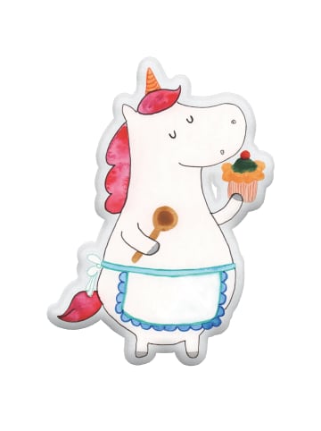 Mr. & Mrs. Panda Kuscheltier Kissen Einhorn Küche ohne Spruch in Weiß