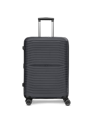 Stratic Shine 4 Rollen Trolley 65 cm mit Dehnfalte in black