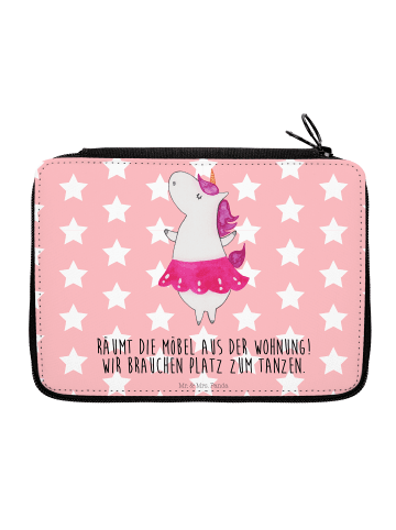 Mr. & Mrs. Panda Federmäppchen Einhorn Ballerina mit Spruch in Rot Pastell