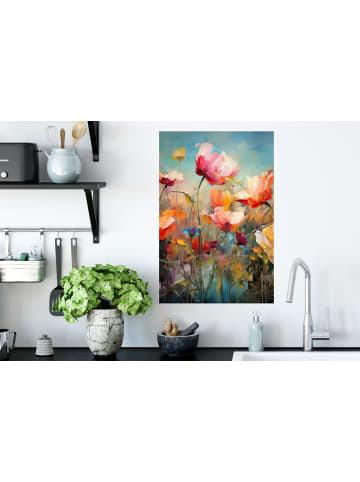 OnlyWow Wandtattoo Bunte Blumen