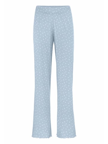 Hessnatur Pointelle Schlafhose Relaxed in nordisch blau