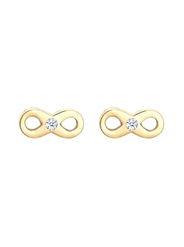 Elli DIAMONDS  Ohrringe 585 Gelbgold Infinity in Gold