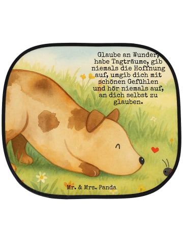 Mr. & Mrs. Panda sonnenschutz Hund Marienkäfer Design mit Spruch in Weiß