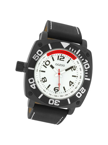 Oozoo Analog-Armbanduhr Oozoo Timepieces schwarz groß (ca. 45mm)