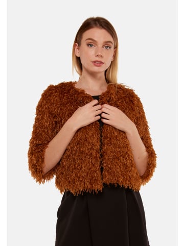 TOOCHE Jacke "Feder Frou-Frou" in beige