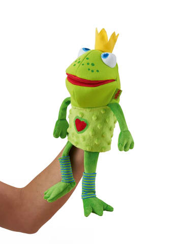 Haba Handpuppe Handpuppe Froschkönig, 26 cm in mehrfarbig