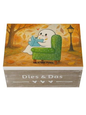 Mr. & Mrs. Panda Dekokiste Gespenst  Buch  Design ohne Spruch in Weiß