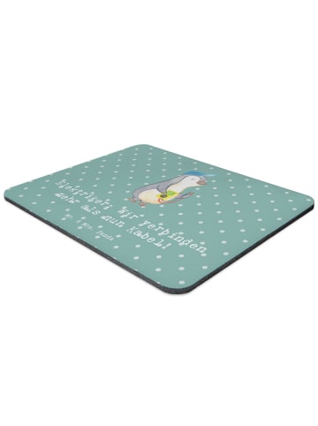 Mr. & Mrs. Panda Mousepad Elektriker Verbindungen mit Spruch in Meeresbrise