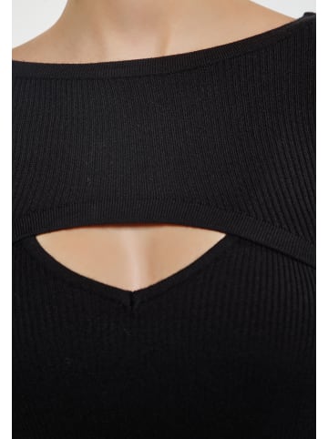 nascita Crop-Top in Schwarz