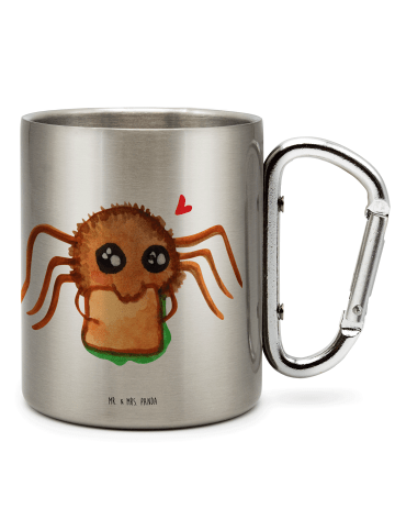 Mr. & Mrs. Panda Thermobecher Spinne Agathe Sandwich ohne Spruch in Silber