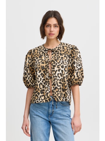 ICHI IHTaiana regular fit in Cornstalk LEO Print