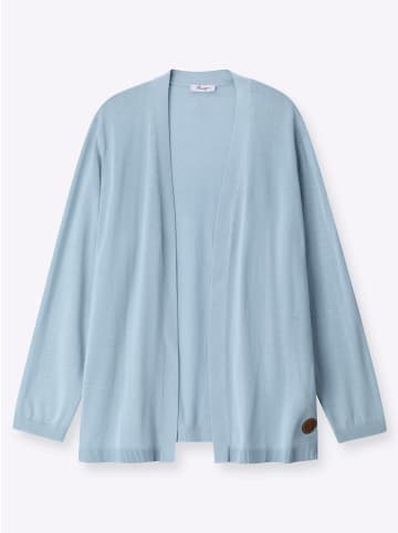 sheego Strickjacke in hellblau