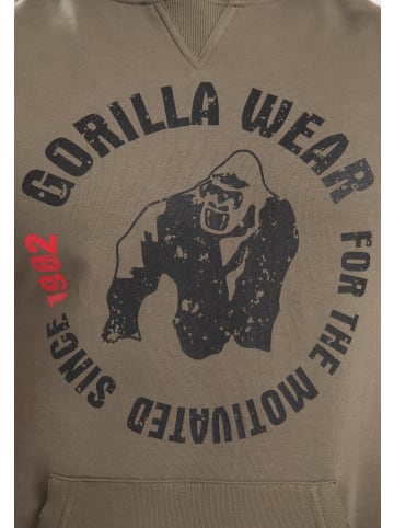 Gorilla Wear Ärmelloser Marshall-Hoodie – Armeegrün – 2XL