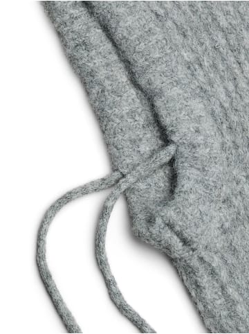 Pieces Schlupfmütze in Light Grey Melange