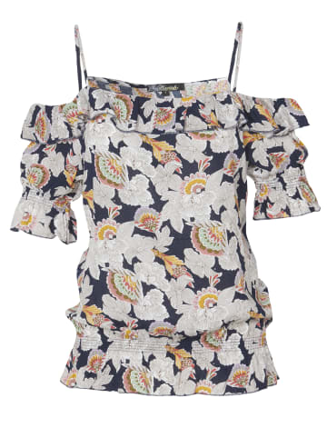 KOROSHI KURZÄRMELBLUSE in blau