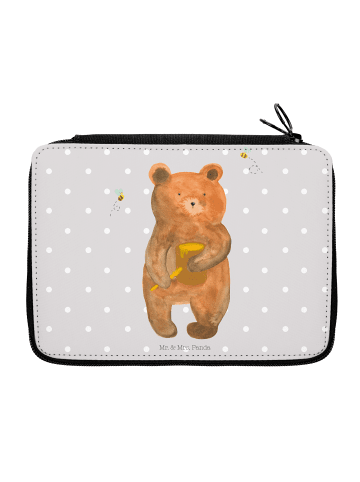 Mr. & Mrs. Panda Federmäppchen Bär Honig ohne Spruch in Grau Pastell