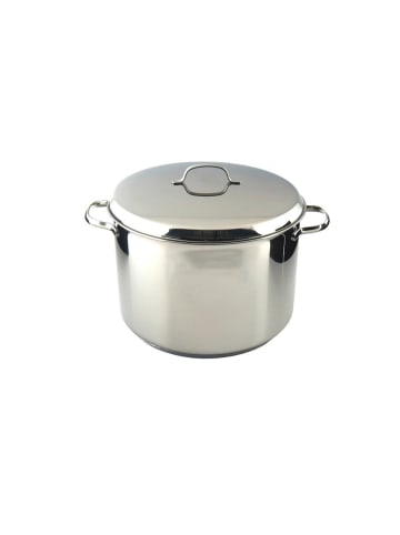 Riess Hoher Topf Cristall mit Deckel Edelstahl in Schwarz