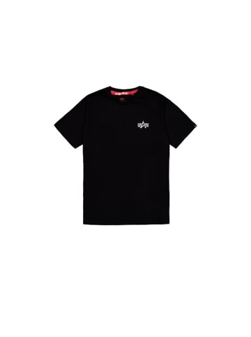 Alpha Industries T-Shirt 'Signature' in schwarz