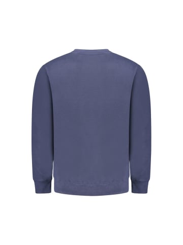 Blau Baumwolle Herren Sweatshirt