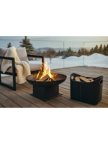 kobolo Kaminholzkorb GRLOGCADDY22 in Schwarz