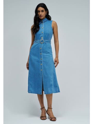 Salsa Jeans Midikleid Sleeveless Belt in Medium Wash