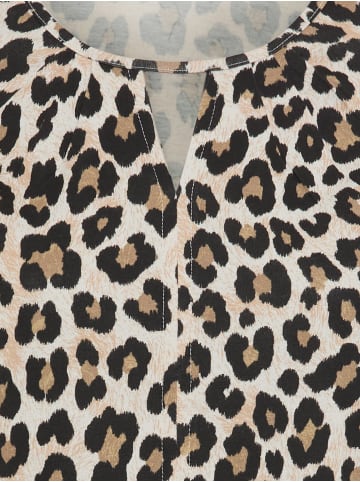 Olsen Langarmshirt Clara in beige schwarz