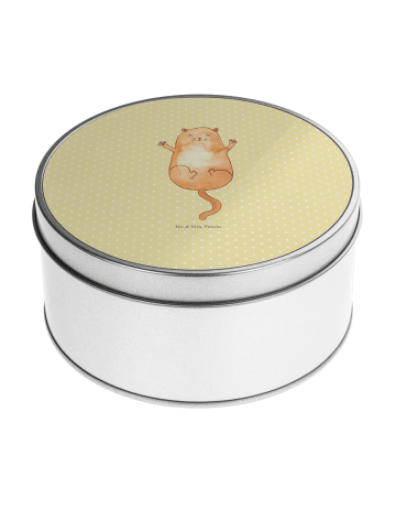 Mr. & Mrs. Panda Aufbewahrungsbox Katze Umarmen ohne Spruch in Gelb Pastell