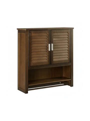 relaxdays 3tlg. Badschrank-Set in Braun