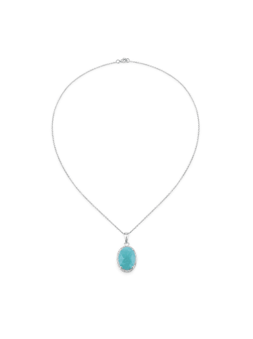 Rafaela Donata Kette Sterling Silber Amazonit in silber