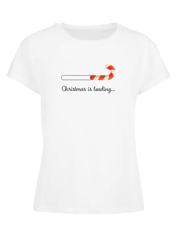 Merchcode Merchcode Damen Ladies Christmas Loading  Box Tee in white
