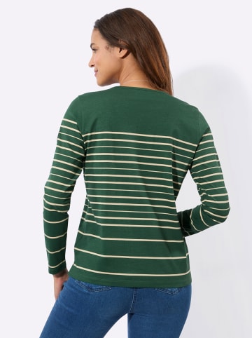 WITT WEIDEN Ringelshirt in moos-sand-geringelt