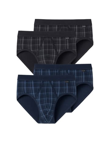 Schiesser Slip Original Classics in schwarz-dunkelblau