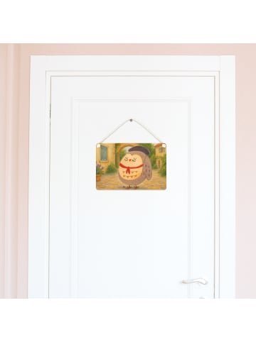 Mr. & Mrs. Panda Schild Eule Frankreich Design ohne Spruch in Weiß