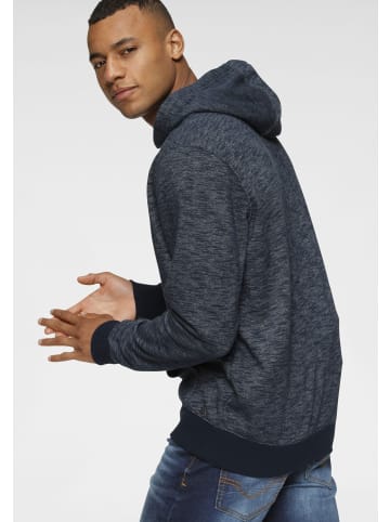 H.I.S. Kapuzensweatshirt in marine-meliert