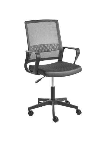 Beliani Bürostuhl EASE in Grau/Schwarz - (W) 54 x (H) 94 x (L) 54 cm