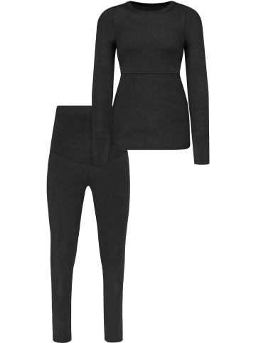 Normani Outdoor Sports Merino Unterwäsche Umstandsmode in Anthrazit