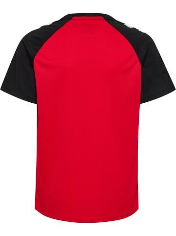 Hummel T-Shirt Raglanärmel Hmlmatch Kinder in TRUE RED/BLACK