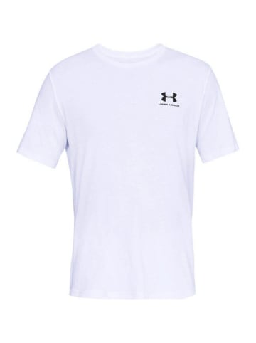 Under Armour T-Shirt SPORTSTYLE LEFT CHEST SS in Weiß