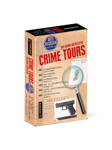 Gmeiner-Verlag Krimispiel Crime Tours - Akte Hexagon in Bunt