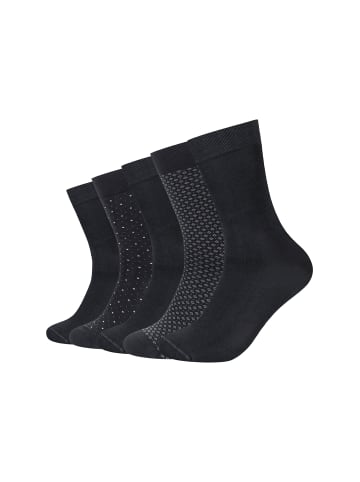 camano Socken ca-soft patterned minimal 5er Pack black mix