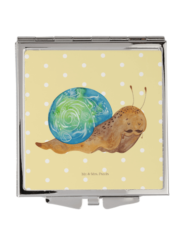 Mr. & Mrs. Panda Schminkspiegel Schnecke Sir ohne Spruch in Gelb Pastell