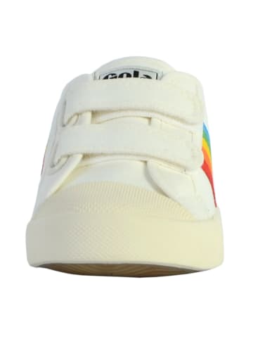 Gola Kinder-Sneaker „Coaster Rainbow“ mit Klettverschluss Off-White-Multicolor